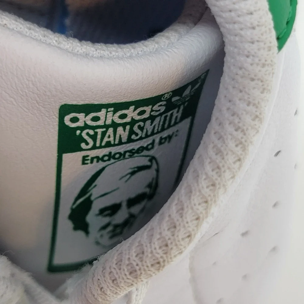 Adidas Stan Smith Infant Crib Shoes Sneakers - SZ 2K - White with Green